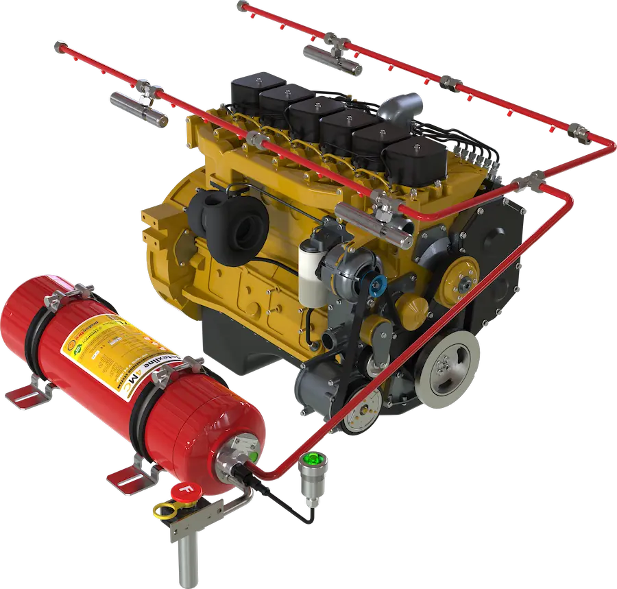detexline – brandsläckningssystem för fordon